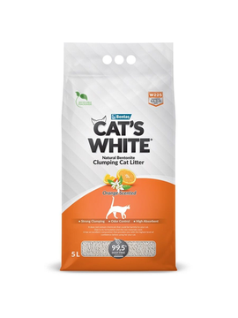 Cat's White Orange наполнитель комкующийся с ароматом Апельсина