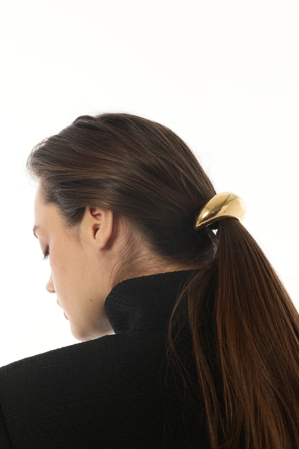 Резинка со вставкой большая, золото