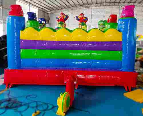 Детский надувной батут «Попугайчики» без горки, размер 4*4*2,6 м.