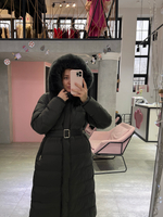 Пуховик Fresh макси графит