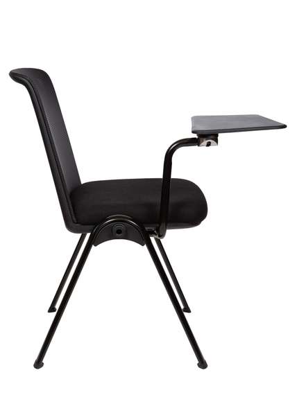 Стул Норден / Митинг / Meeting / черная сетка / черная ткань / пюпитр
