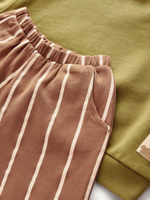 Толстовка и брюки в комплекте для девочки Next B97-372, Коричневый, Хаки