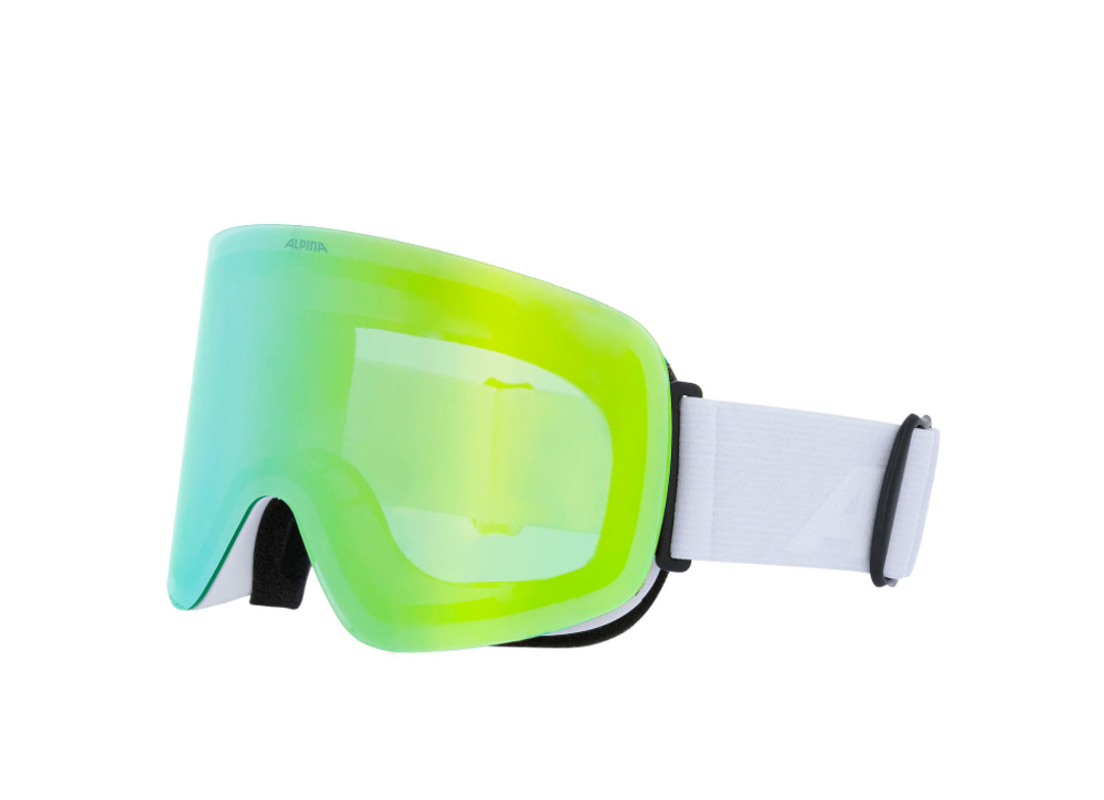 2024 Маска ALPINA Penken White Matt/Gold Mirror кат. 3