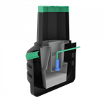 Септик переливной Мультпласт Термит Профи+ 0.7 PR 700 л. вертикальный / 200 л. в сутки / 1 чел. / принудительный сброс (1100x1100x1530см;54кг;черный) - арт.555452.2