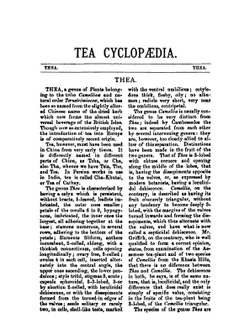 The Tea Cyclopædia. Articles On Tea, Tea Science &c Compiled by the Ed. of the 'indian Tea Gazette' | Tea cycolopaedia