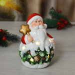 Сувенир новогодний с подсветкой "Снеговик" 8*8*12см, батарейки в комплекте