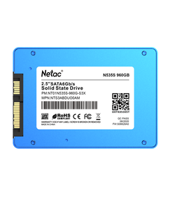 Ssd накопитель Netac SSD N535S 960GB 2.5 SATAIII 3D NAND, 7mm, R/W up to 560/520MB/s, TBW 560TB, 5y wty