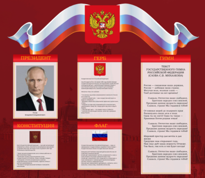 Информационный стенд "Государственная символика"
