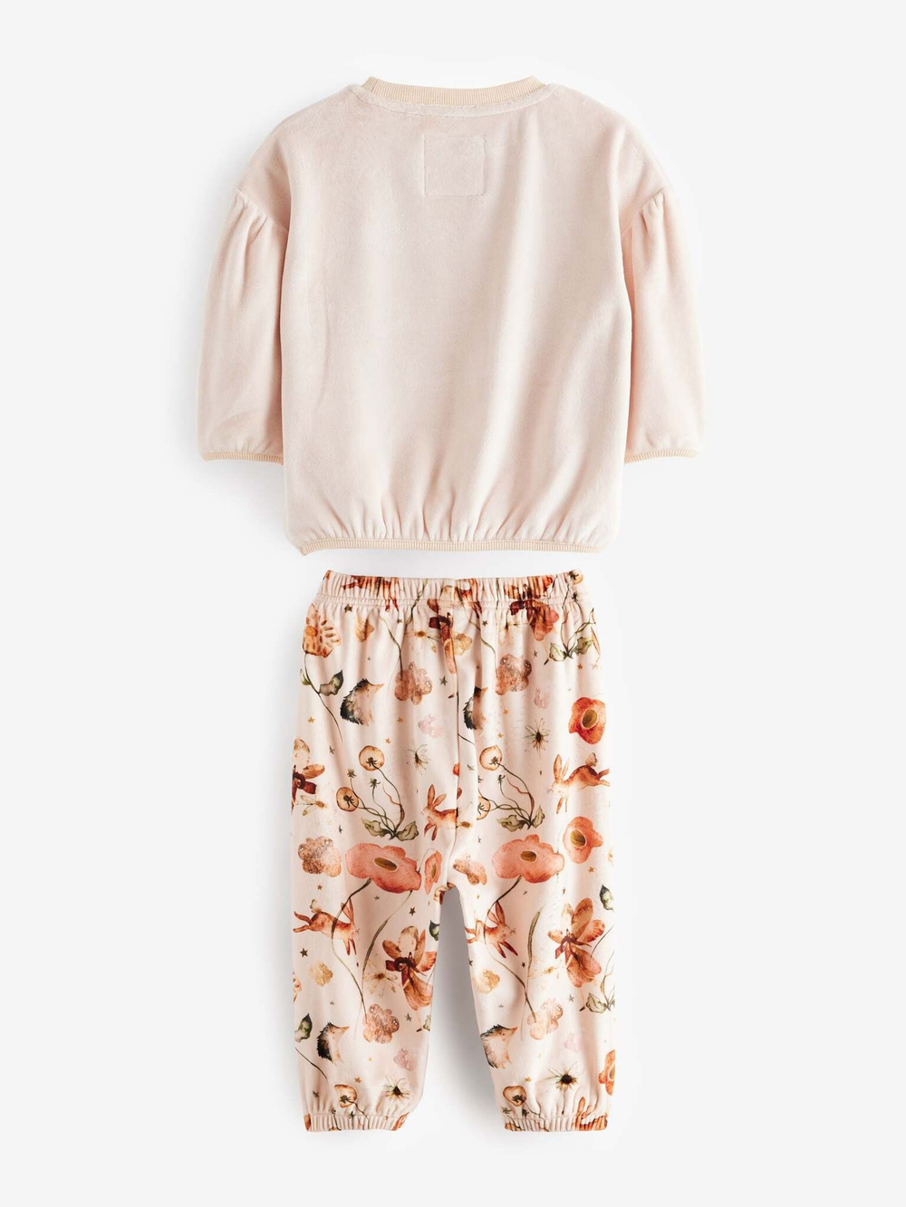 Пижама флисовая для девочки Next B55-964, Кремовый