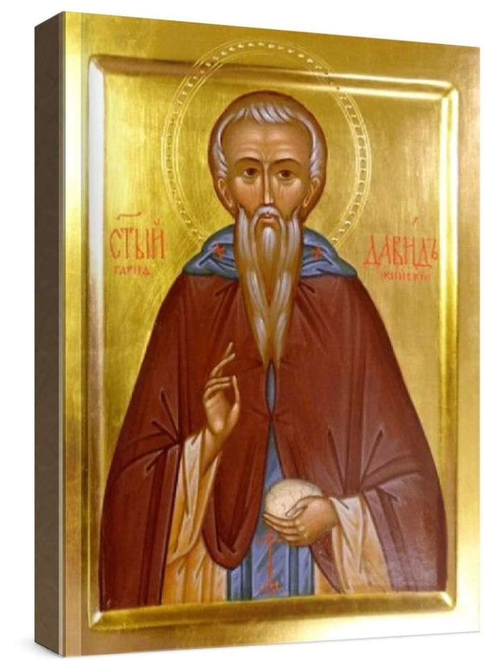 Давид Гареджийский (рукописная икона)