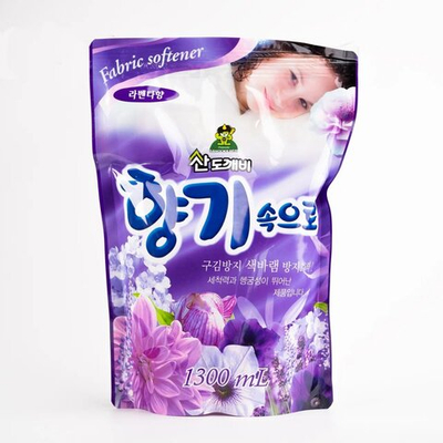 Кондиционер для белья SANDOKKAEBI Soft Aroma Lavender Лаванда 1300 мл, мягкая упаковка