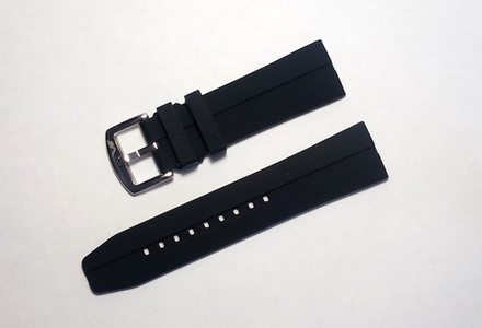 Ремешок силиконовый черный для часов Восток Европа Экспедиция-2