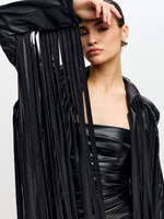 Жакет CORVUS с бахромой из исскуственной кожи