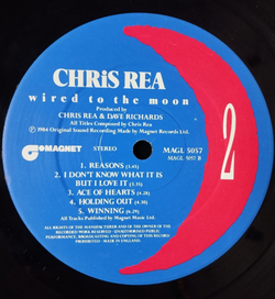 Винтажная виниловая пластинка LP Chris Rea Wired To The Moon (UK 1984)