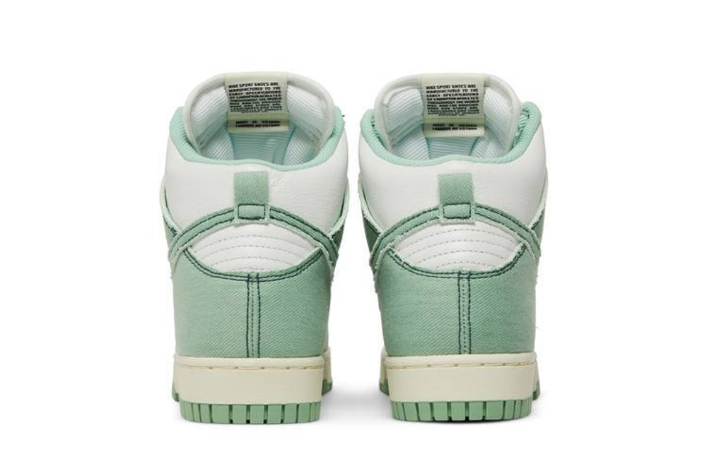 Кроссовки Nike Dunk "Green Denim" (Женская размерная сетка)