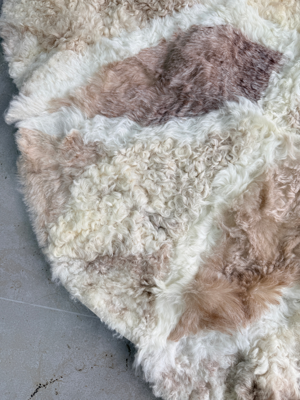 Ковер шкура натуральная овчина меховой