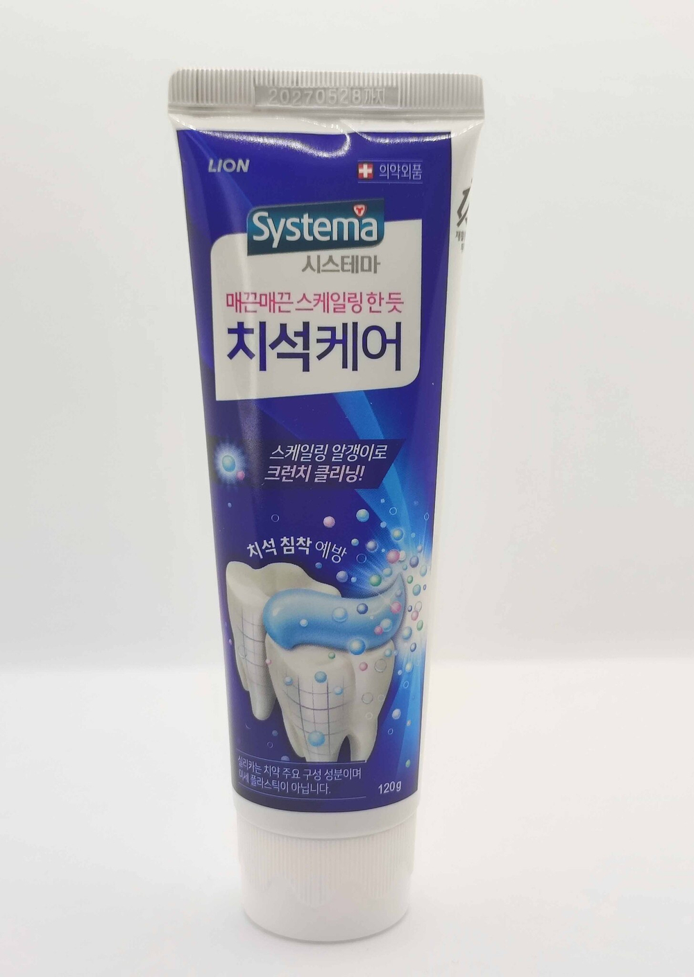 Набор корейских зубных паст LION SYSTEMA Tartar plus care + NIGHT PROTECT, против зубного камня и для ночного ухода, 2х120г