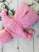 Комбинезон-трансформер А 21-18 "Мой ангел" зима-весна с отстёгивающимся мехом (Цвет: Розовый, Размер: 80)