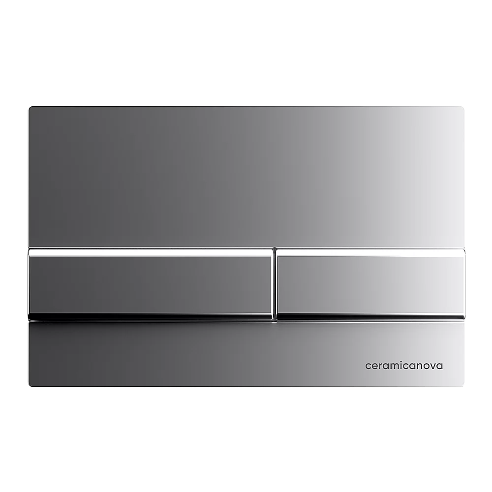 Унитаз подвесной Ceramica Nova Forma CN3009_1002M_1000 безободковый, с крышкой микролифт, с инсталляцией и кнопкой матовый хром