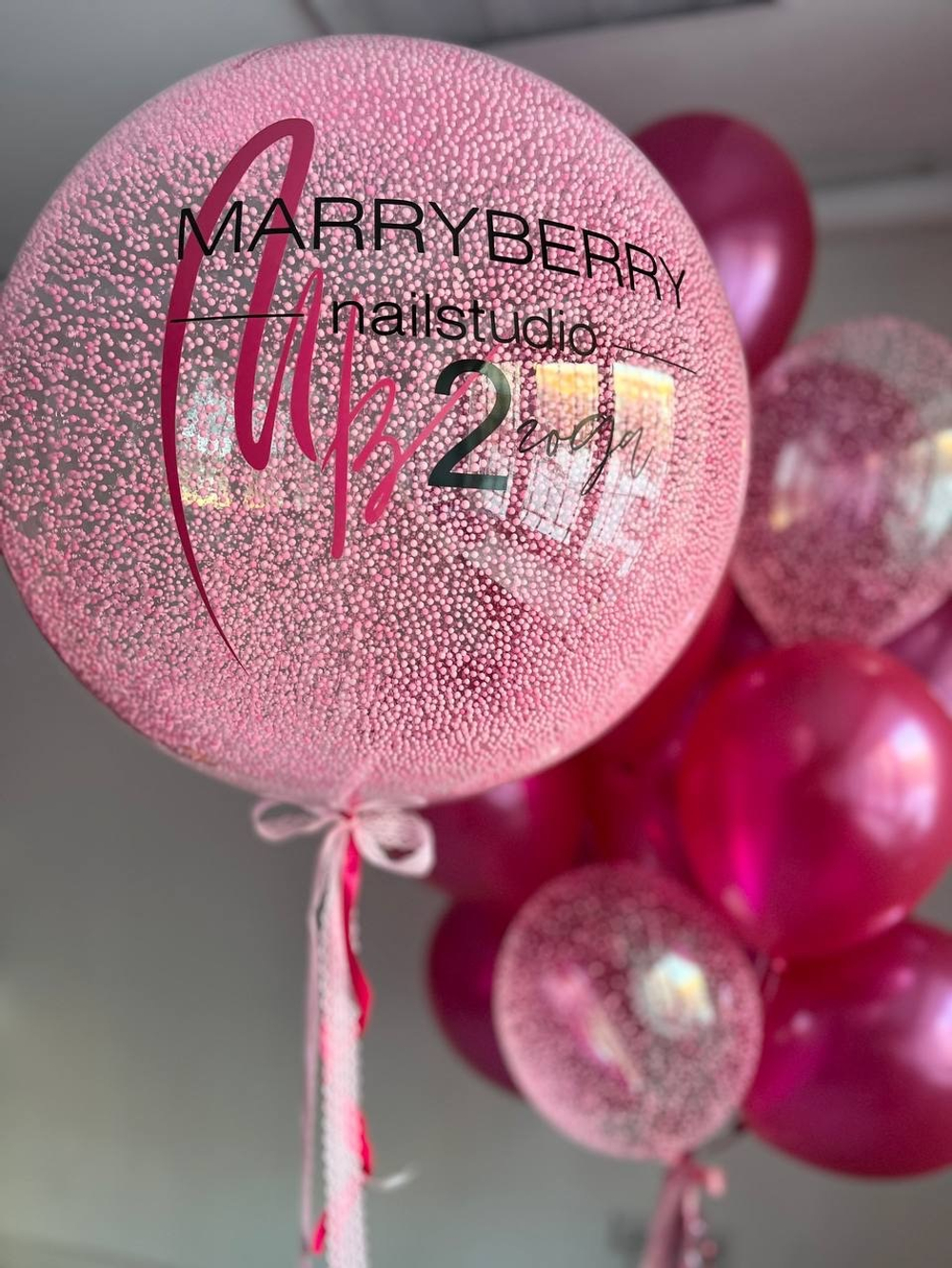 Набор розовых воздушных шаров №2413