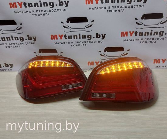 Задние фонари для BMW 5 E60 LCI (07-10) LED красные светлые