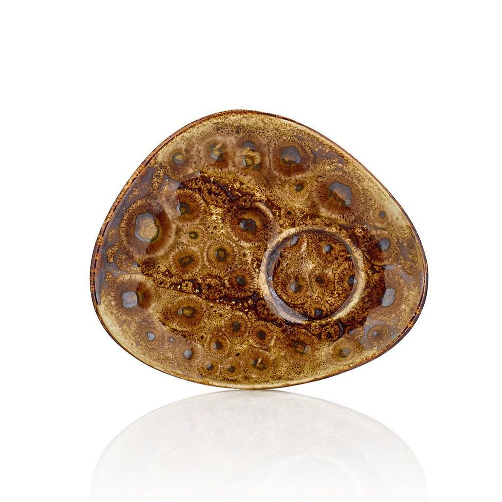 Блюдце 14*11 см кофейное для чашки арт. 81229385 Cowry Yellow By Bone Innovation [6]
