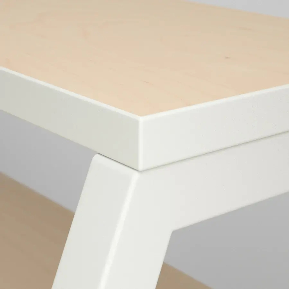 Письменный стол - IKEA MITTPLAN/МИТТПЛАН ИКЕА, белый/под беленый дуб