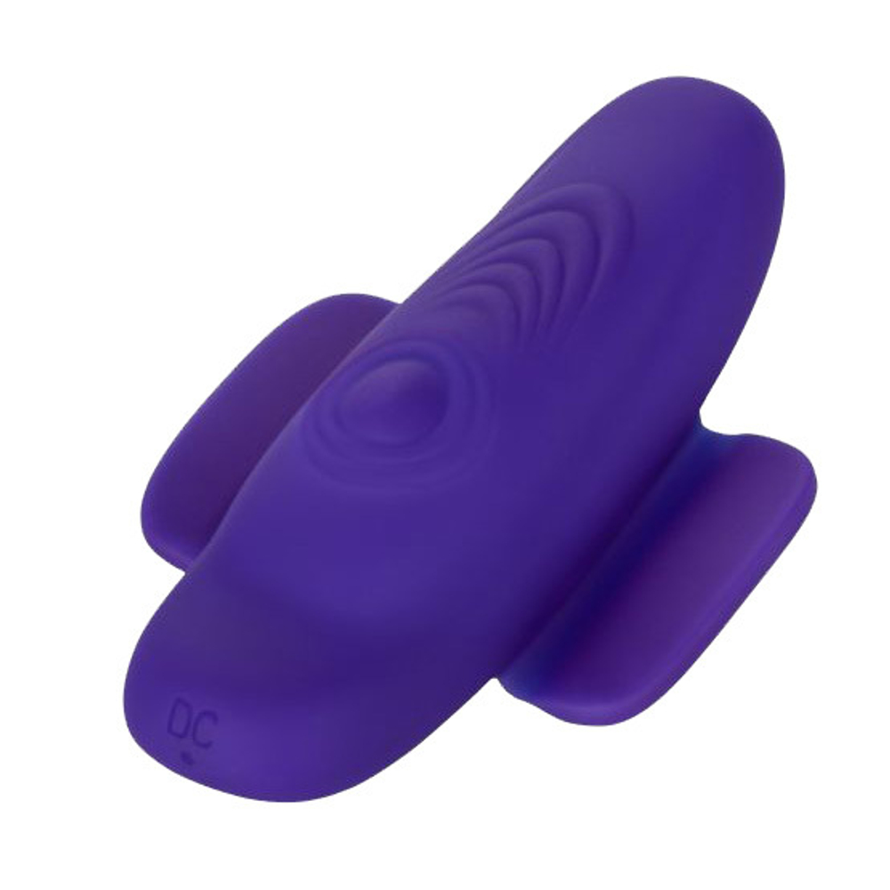 Фиолетовый стимулятор в трусики 9,5см California Exotic Novelties Lock-N-Play Remote Pulsating Panty Teaser SE-0077-55-3