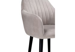 Кресло Бри дымчатое / черное