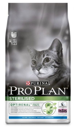 Сухой корм Pro Plan® для взрослых стерилизованных кошек с кроликом, Пакет 1,5 кг
