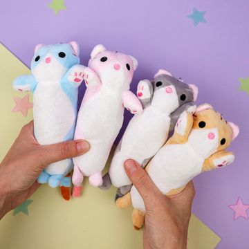 Мягкий брелок "Обнимашки от котейки" 16 см, в ассортименте