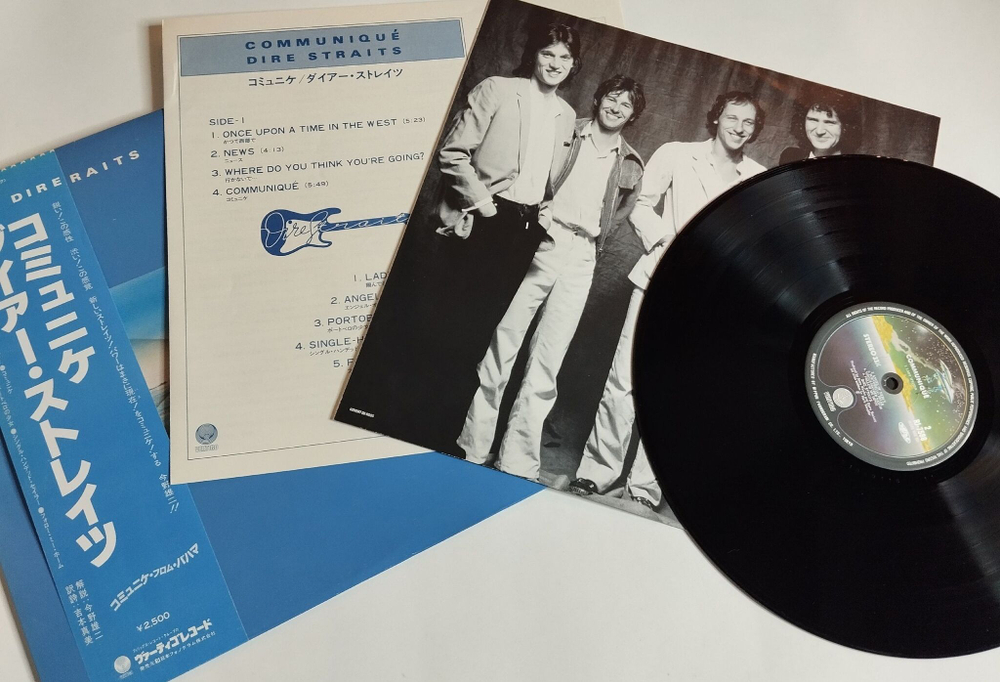 Винтажная виниловая пластинка LP Dire Straits Communique (Japan 1979) (Obi)