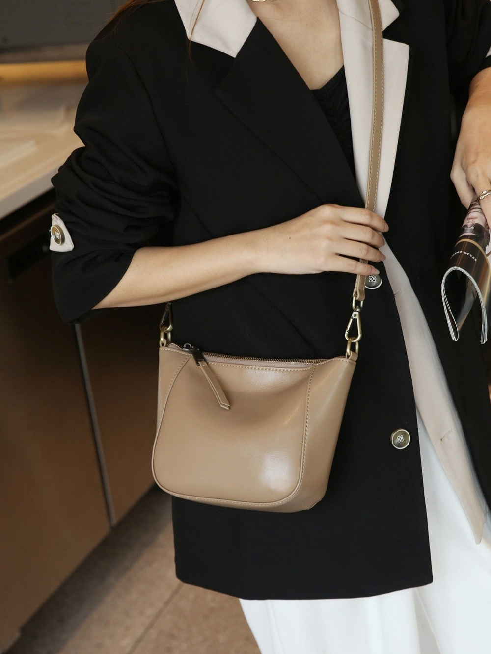 сумка женская натуральная кожа через плечо кросс боди маленькая