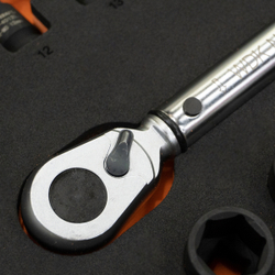 WDK-3740S Набор пневматического и динамометрического инструмента в ложементе, 37 предметов