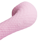 Розовый вибромассажёр 18см с электростимуляцией Youvic DF1010 Pink
