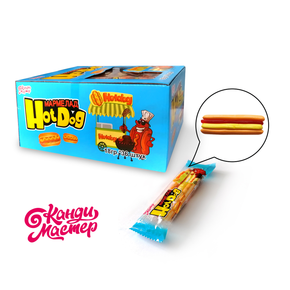 Маpмелад Hot Dog 18г 12*36