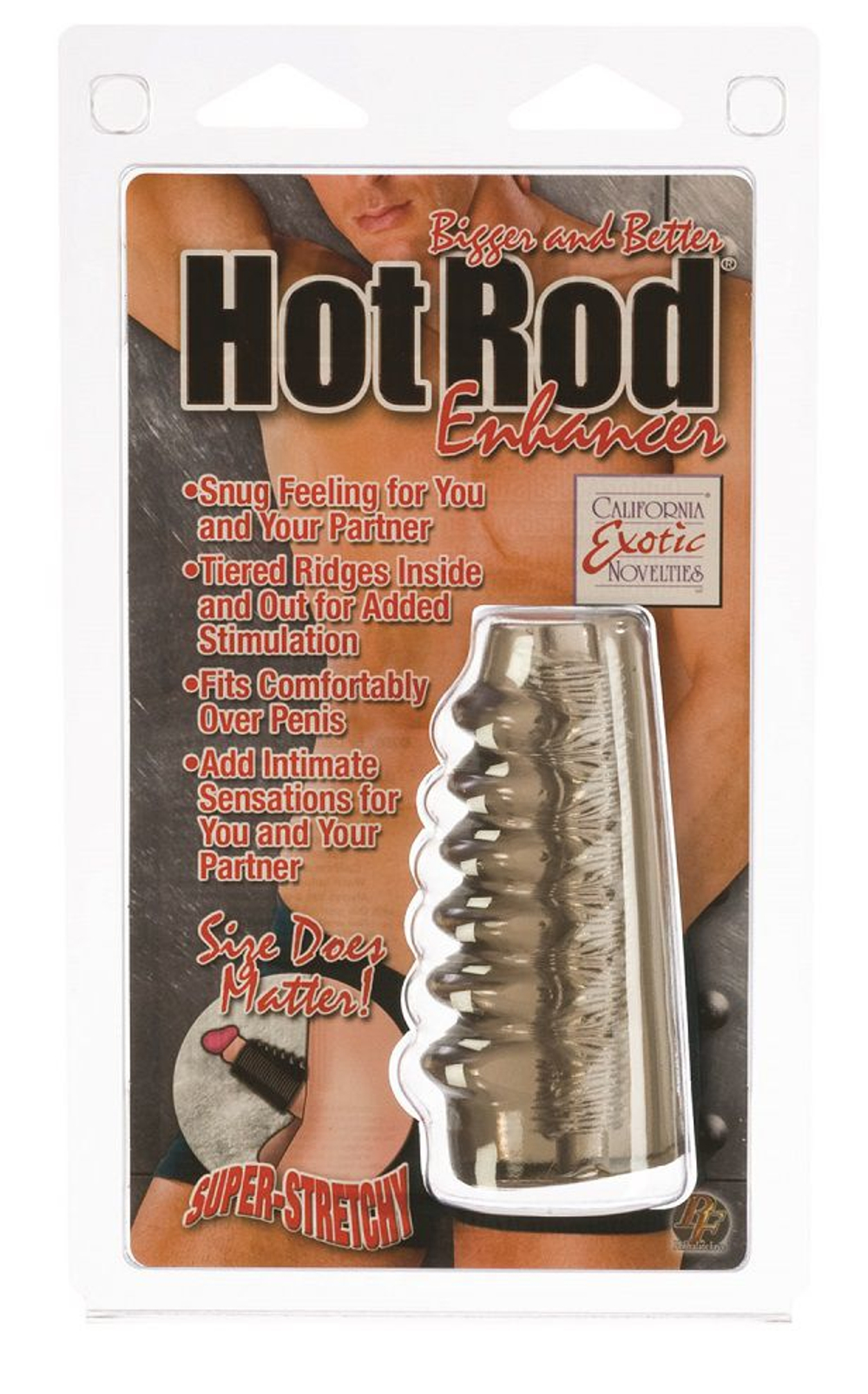 Дымчатая насадка на пенис Bigger And Better Hot Rod Enhancer (Цвет: дымчатый)