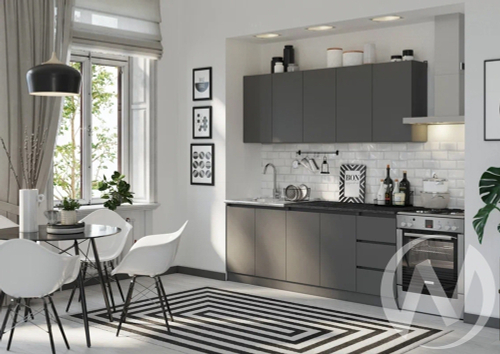 Кухня Челси 2;0м (графит/графит/кастилло темный)