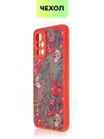 Чехол BROSCORP для Xiaomi Redmi 10 оптом (арт. XM-R10-ST-TPU-RED-PRINT)
