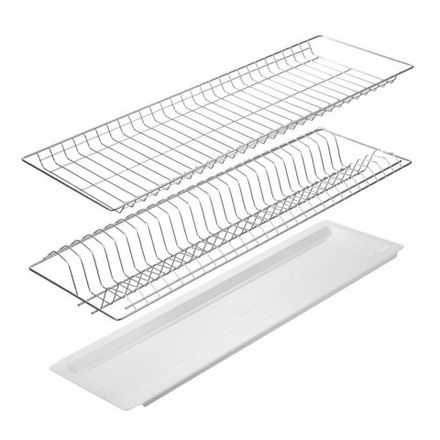 Посудосушитель 800 с рамкой с поддоном (Хром), Фант