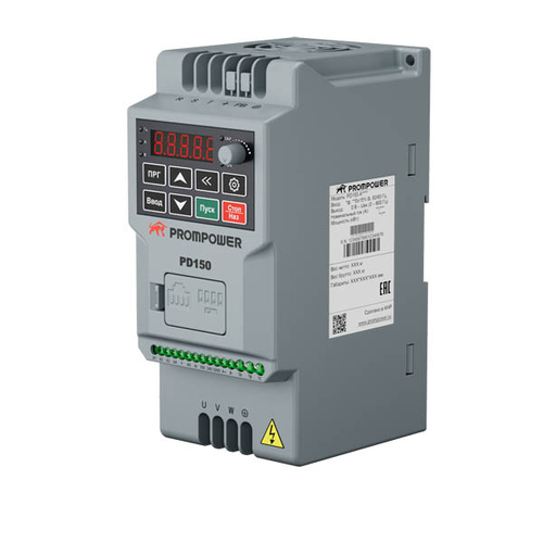 Преобразователь частоты Prompower PD150-A4015B, 380B, 4/6А, 1,5/2,2кВт