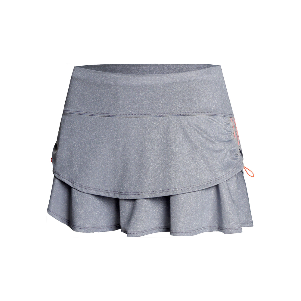 Женская теннисная юбка Lucky in Love Spark Ruche Skirt Women - Grey