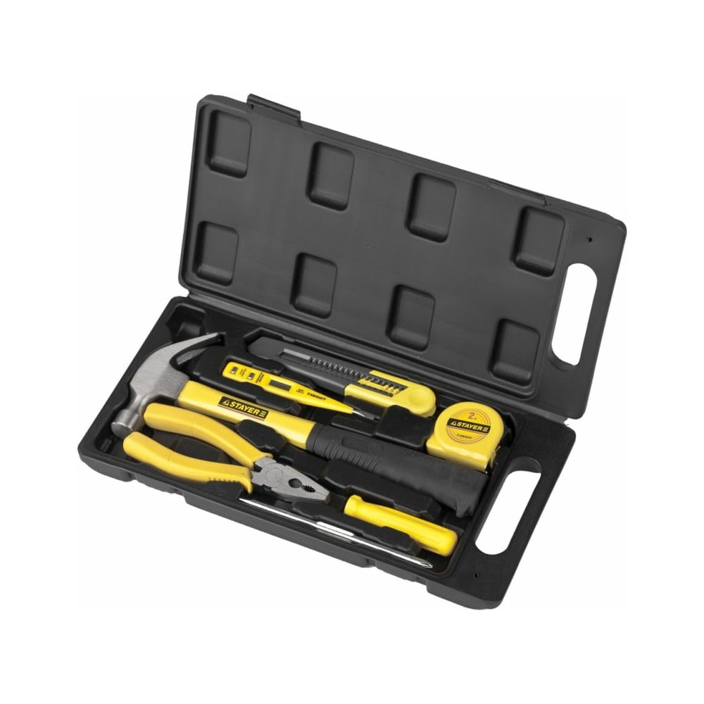 STAYER Техник, 7 предм., набор инструментов для ремонтных работ (22051-H7)