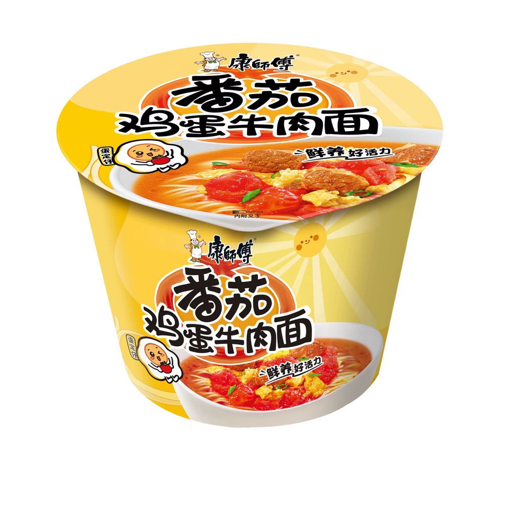 Лапша Kangshifu в стакане со вкусом помидора и яйца, 70г.