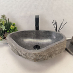 Раковина из речного камня RS-63683 (53*39*15) 0122