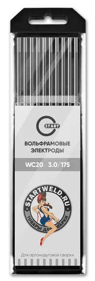 Вольфрамовый электрод WС 20 3,0/175 (серый) WC2030175