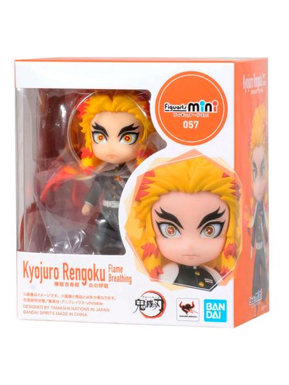 Фигурка Tamashii Nations Figuarts Mini Demon Slayer: Kimetsu no Yaiba Kyojuro Rengoku / Фигурка по мотивам аниме "Клинок, рассекающий демонов", Кёджуро Ренгоку