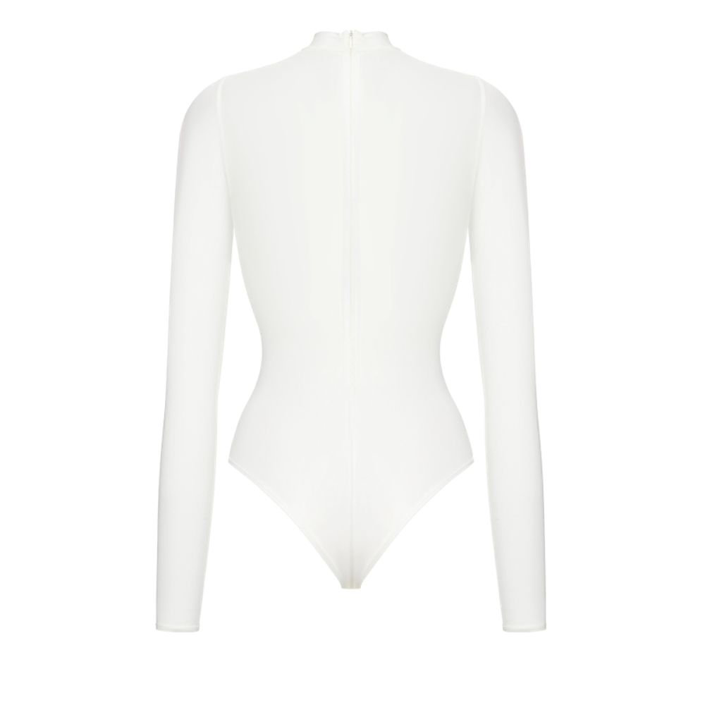 Комплект: боди, лиф, юбка со съемным шлейфом из бифлекса