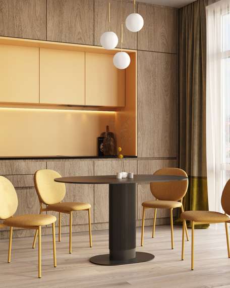 Стол Must 130х80 см, черный