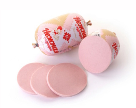 Колбаса вареная "Нежная с курицей" 650г. Брестский МК